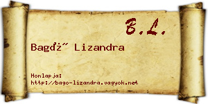 Bagó Lizandra névjegykártya